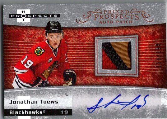 Jonathan Toews Hot Prospects RC Auto Patch #ed /199
