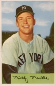 1954 Bowman Mickey Mantle Baseball Card