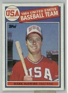 Mark McGwire 1985 Rookie Baseball Card