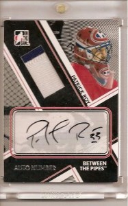 Patrick Roy Autographed Patch Hockey Card