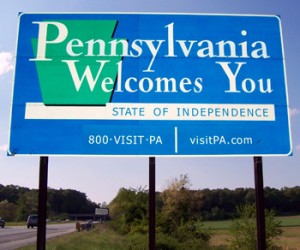 Pennsylvania State Sign