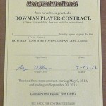 Phenomenal Pulls: 2012 Bowman Golden Contract