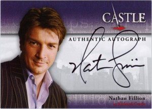 2013 Castle Seasons 1 and 2 Nathan Fillion Autograph B