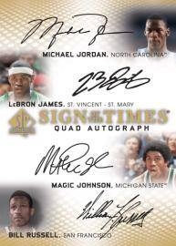 SP Authentic Basketball Quad Autograph