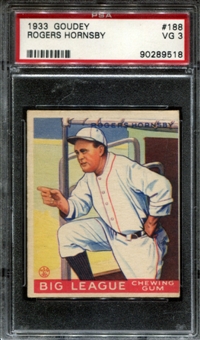 Rogers Hornsby 1933 Goudey
