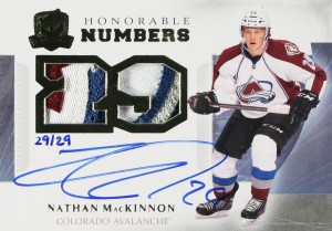 2013-14-NHL-The-Cup-Upper-Deck-Honorable-Numbers-Autograph-Patch-Nathan-MacKinnon
