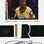 Upper Deck offers up pieces LeBron James’s high school jersey in 2013-14 Exquisite Basketball