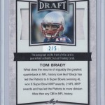 Leaf addresses numbering of Tom Brady autos in Metal Draft Football