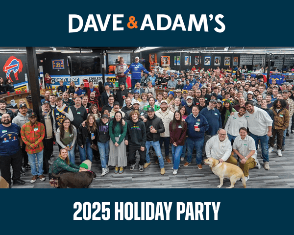 Dave and Adam's team holiday photo